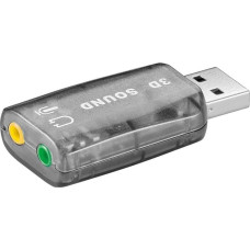 Goobay Karta dźwiękowa Goobay USB-Soundcard 2.0 (95451)