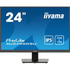 Iiyama ProLite XU2495WSU-B7 (61.1 cm (24.1 Zoll), schwarz (matt), WUXGA, IPS, HDMI, DisplayPort)