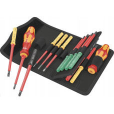 Wera Kraftform Kompakt VDE 17 Universal 1 Tool Finder, 17-teilig (rot/gelb, inkl. 2 Steckgriffe, VDE-Wechselklingen)