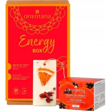 Orientana Orientana, Zestaw ENERGY Box: peeling do twarzy i zawieszka zapachowa