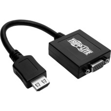 Eaton Adapter AV Eaton Tripp Lite HDMI to VGA with Audio Converter Cable Adapter for Ultrabook/Laptop/Desktop PC, (M/F), 6-in. (15.24 cm) - Videoadapter - TAA-konform - HDMI mannlich zu HD-15 (VGA) weiblich - 15.24 cm - Schwarz - 1920 x 1200 (WUXGA) Suppo