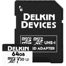 Delkin Karta Delkin Delkin microSDXC Trail Cam Hyperspeed R100/W75 (V30) 64GB