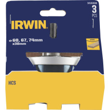 Irwin IRWIN OTWORNICE DO DREWNA HCS 60, 67 i 74mm x 30mm do drewna z trzpieniem mocującym i wiertłem centr