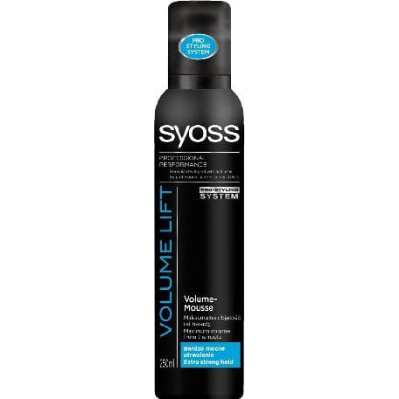 Syoss Volume Lift Pianka do włosów extra mocna zwiększająca objętość 250 ml