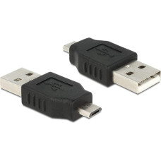 Delock Adapter USB Delock microUSB - USB Czarny  (65036)