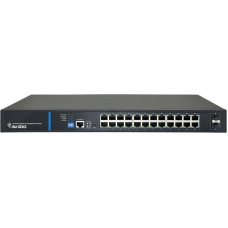 Avizio Switch AVIZIO Zarządzalny przełącznik L2 (switch) 24 porty RJ45 PoE+ 1Gb/s + 2 porty SFP Uplink 1Gb/s + 1 port konsolowy RJ45 (budżet mocy 250W) AVIZIO