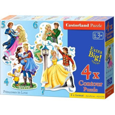 Castorland Puzzle x4 Princesses in Love