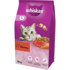 Whiskas Adult Sucha karma dla dorosłego kota z wołowiną 14kg