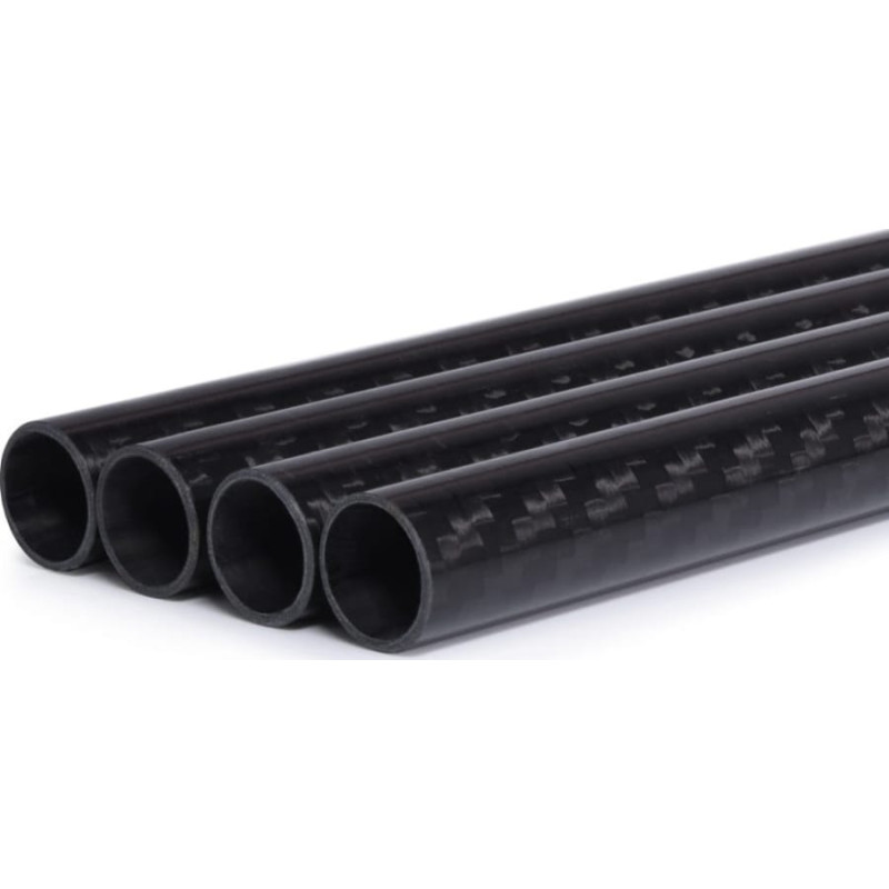 Alphacool Carbon HardTube 13mm 4x 80cm (schwarz, 4er Set)