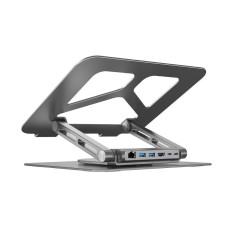 Unitek LAPTOP STAND FOLDABLE +HUB USB-C HDMI 4K PD