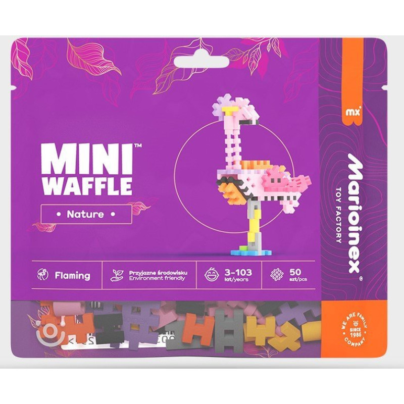 Marioinex Klocki Mini Waffle Nature - Flaming 50 elementów