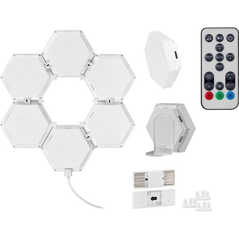 Tracer Tracer sześciokątne lampy RGB Ambience -Smart Hexagon