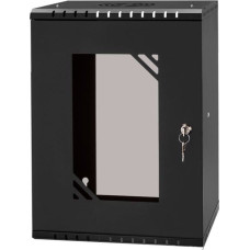 Netrack Szafa NetRack NETRACK ECO-Line wall cabinet 10inch 9U/300 mm - black glass door