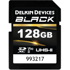 Delkin Karta Delkin Delkin SDXC BLACK Rugged UHS-II R300/W250 (V90) 128GB (new)