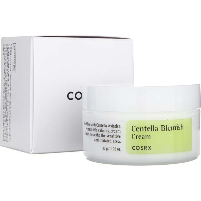 Cosrx COSRX Centella Blemish Cream Krem do twarzy z wąkrotą azjatycką - 30 ml