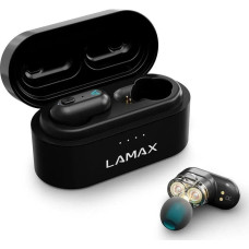 Lamax Słuchawki Lamax Lamax Duals1 Zestaw słuchawkowy True Wireless Stereo (TWS) Douszny Połączenia/muzyka USB Type-C Bluetooth Czarny