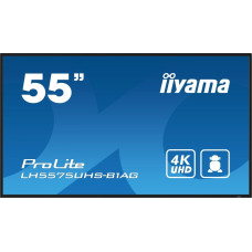 Iiyama Monitor iiyama IIYAMA LH5575UHS-B1AG 1397cm 55Zoll 3840x2160 UHD IPS panel Haze 25perc 500cd/m Landscape and Portrait Signal FailOver Speakers