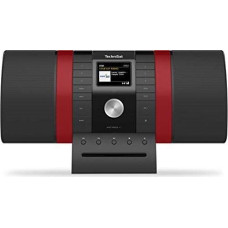 Technisat MULTYRADIO 4.0 (schwarz/rot, WLAN, Bluetooth, CD, Alexa)