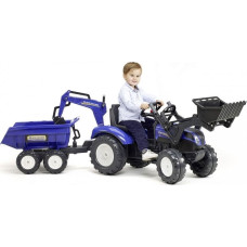 Falk Traktor na pedały New Holland + akcesoria niebieski