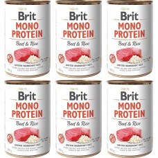 Brit Brit Mono Protein Beef & Rice 6 x 400 g