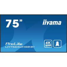 Iiyama Monitor iiyama iiyama LH7565UHSB-B1 signage display Kiosk 189,2 cm (74.5