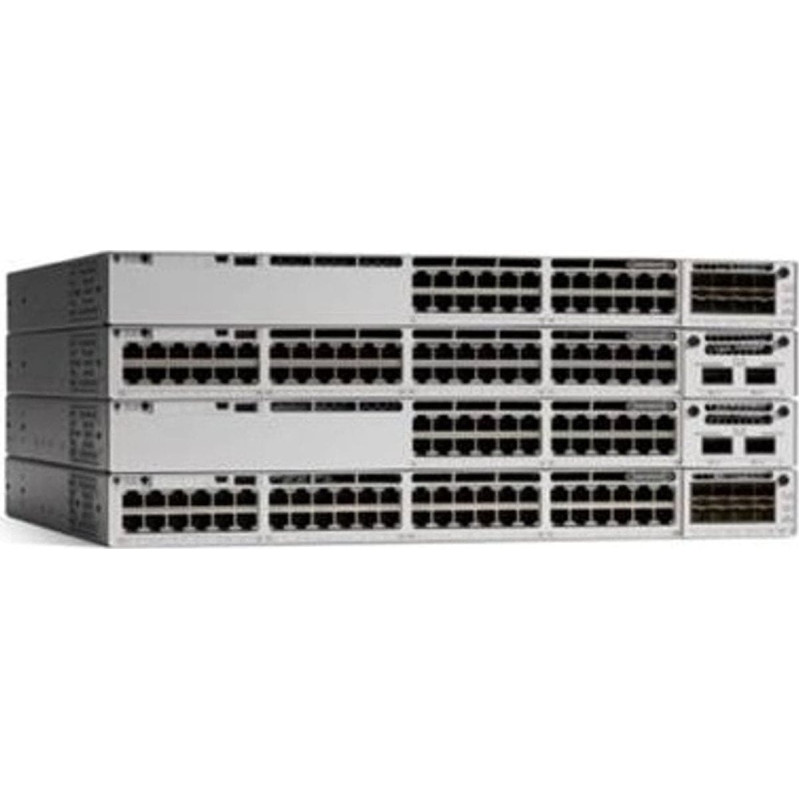 Cisco Switch Cisco Cisco C9300L-48PF-4X-A łącza sieciowe Zarządzany L2/L3 Gigabit Ethernet (10/100/1000) Szary