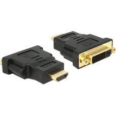 Delock Adapter AV Delock HDMI - DVI-I czarny (65467)