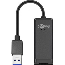 Goobay Karta sieciowa Goobay Konwerter sieciowy USB 3.0 Gigabit Ethernet