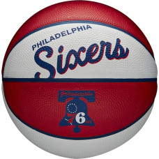 Wilson Wilson Team Retro Philadelphia 76ers Mini Ball WTB3200XBPHI białe 3