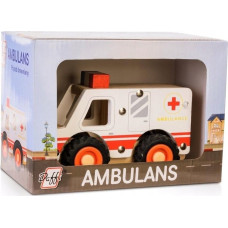 Daffi Drewniane auto z oponami Ambulans D-136 41363