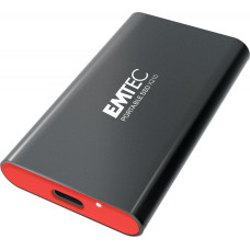 Emtec Dysk zewnętrzny SSD Emtec X210 Elite 128GB Czarno-czerwony (ECSSD128GX210)