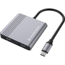 Conceptronic Adapter AV Conceptronic CONCEPTRONIC Dock USB-C->2xHDMI,1xUSB3.0,100WPD     0.25m gr