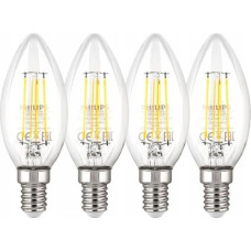 Philips Philips LED Lamp E14 4-Pack 40W 2700K Filament candle