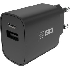 2GO Ładowarka 2GO 2GO Ladegerät 20W 2-Port 1x USB-A u. 1x USB-C    schwarz