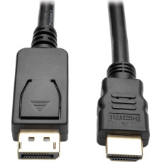 Eaton Kabel Eaton Eaton Tripp Lite Series DisplayPort 1.2 to HDMI Adapter Cable (DP with Latches to HDMI M/M), 4K, 6 ft. (1.8 m) - Adapterkabel - DisplayPort mannlich zu HDMI mannlich - 1.83 m - Schwarz - 4K Unterstutzung