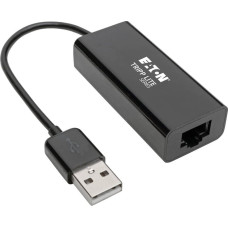 Eaton Karta sieciowa Eaton Eaton Tripp Lite Series USB 2.0 Hi-Speed to Gigabit Ethernet NIC Network Adapter White 10/100 Mbps - Netzwerkadapter - USB 2.0 - 10/100 Ethernet - Schwarz