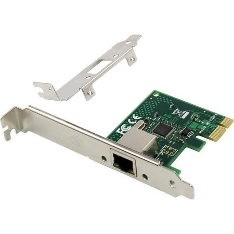 Microconnect Karta sieciowa MicroConnect 1 port RJ45 network card, PCIe