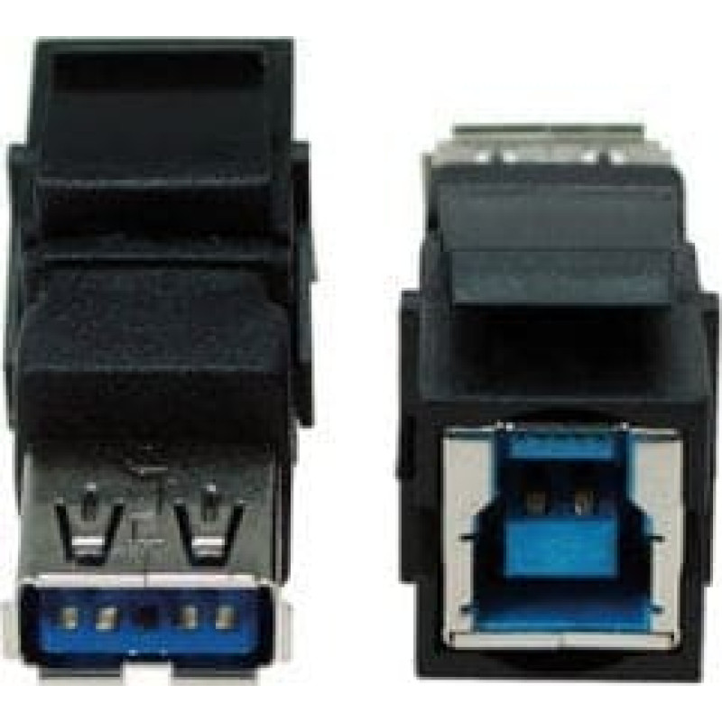 Bachmann Adapter AV Bachmann BACHMANN Złącze Keystone USB 3.0 B/A żeńsko-żeńskie czarne