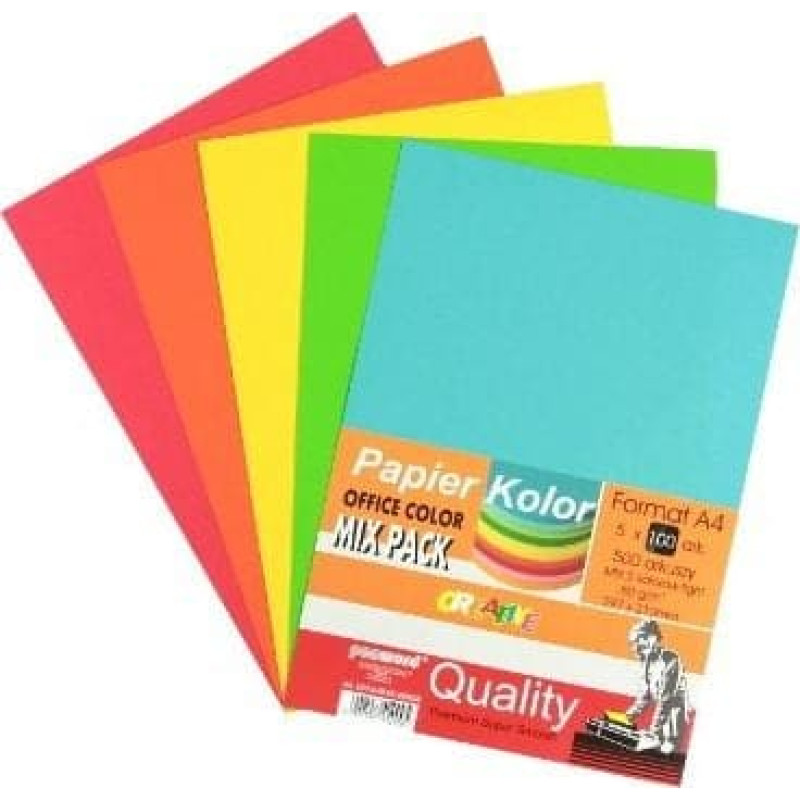 Penword PAPIER OFFICE COLOR A4/500-5 STANDARD MIX PSH k5 Penword