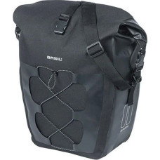 Basil Sakwa pojedyncza BASIL NAVIGATOR WATERPROOF SINGLE PANNIER BAG L 25-31 L, Hook On System, wodoodporna, black (NEW 2024)