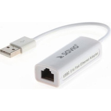 Savio Karta sieciowa Savio USB na RJ45 Biały (cl-24)