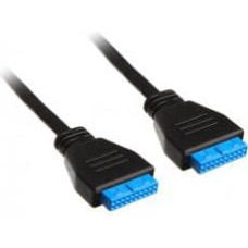 Streacom USB 19 pin - USB 19 pin, 0.4m, Czarny (STSC30)