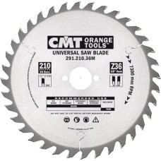 CMT piła uniwersalna, do cięcia wzdłużnego i poprzecznego HM 216x30x2,8/1,8 Z=48 (291.216.48M)