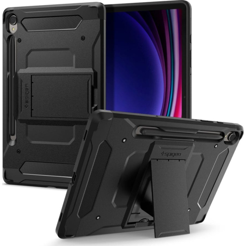 Spigen Etui na tablet Spigen Spigen Tough Armor Pro, black - Samsung Galaxy Tab S9