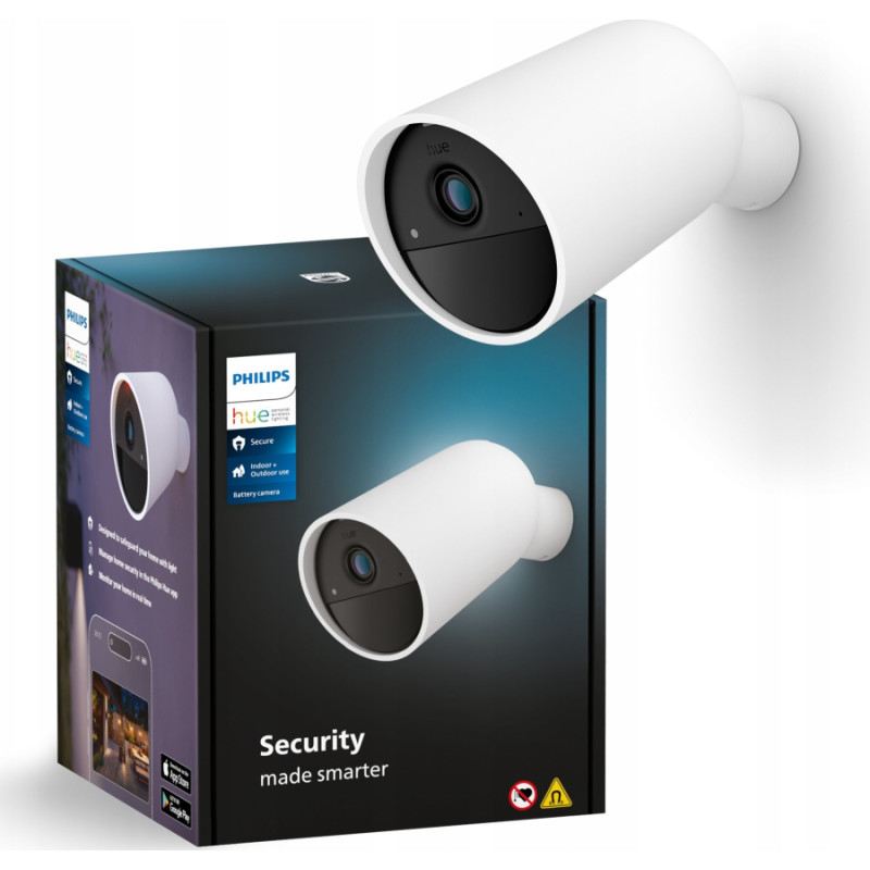 Philips Kamera IP Philips Philips Hue | Secure Battery Camera | Bullet | IP65 | White