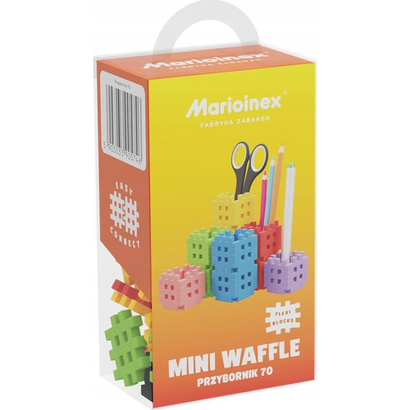 Marioinex Klocki konstrukcyjne Mini Waffle - Przybornik 70 elementów