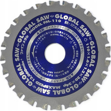 Global Piła tarczowa do cięcia stali GLOBAL SAW 110 x 1,6/1,2 x 20mm / 24z CERMET