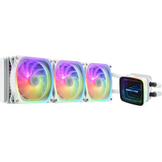 Enermax ENERMAX AQUAFUSION ADV ARGB Snow White 360 AIO CPU Wasserkuehlung Intel LGA1700 AM5 Ready 360W+ TDP 3x 120mm PWM SquA RGB-Luefter