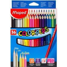 Maped Kredki Colorpeps trójkatne 36 kolorów (205577)