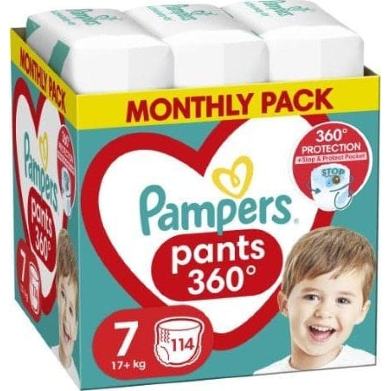 Pampers Pieluszki Pampers Pieluszki Pampers Pants 7, 17+ kg, 114 szt.